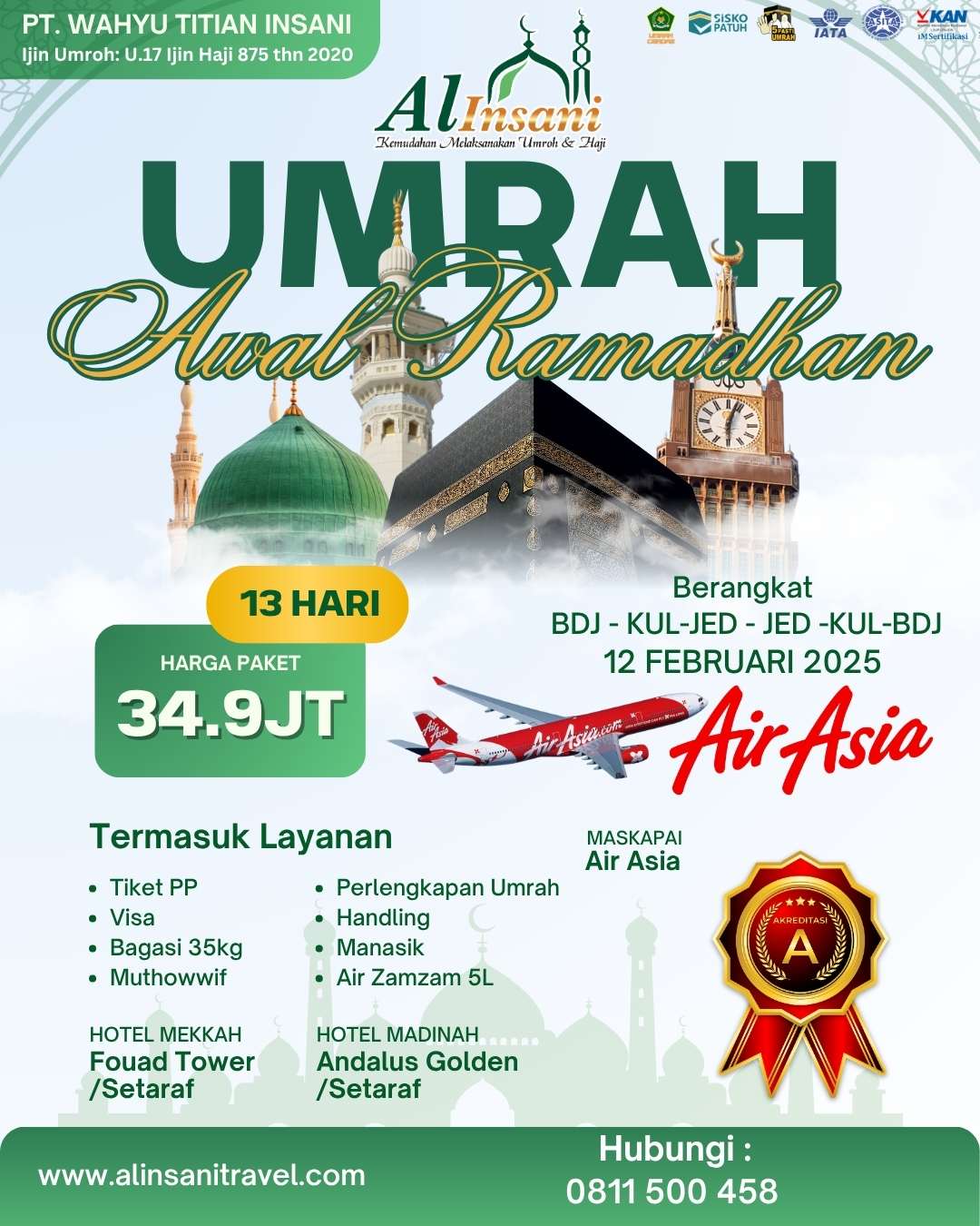 Paket Umrah Ramadhan 1447h